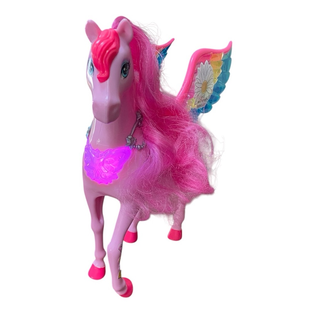 Barbie Doll Toy, Pegasus Pink Winged Horse Toy Inspired A Touch of Magic TV Show - Picture 9 of 11